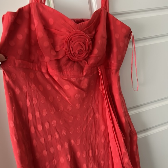 Jaques Vert Pink Silk Sweetheart Neck Empire Waist Tea Length Dress Size 16 NWT - Picture 5 of 12